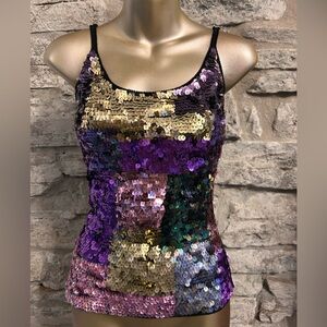 Multicolor Sequin Tank Top